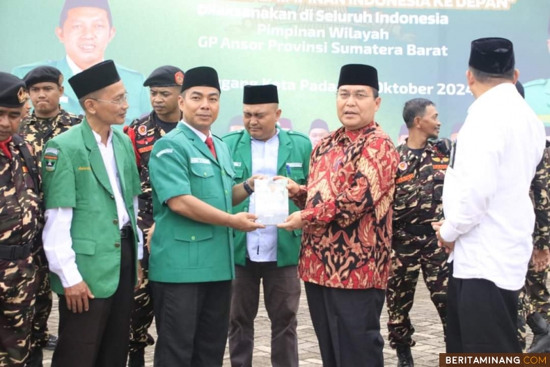 Ansor Sumbar Cetak Sejarah, Pertama Kali Laksanakan Apel Banser di Ibu Kota Provinsi