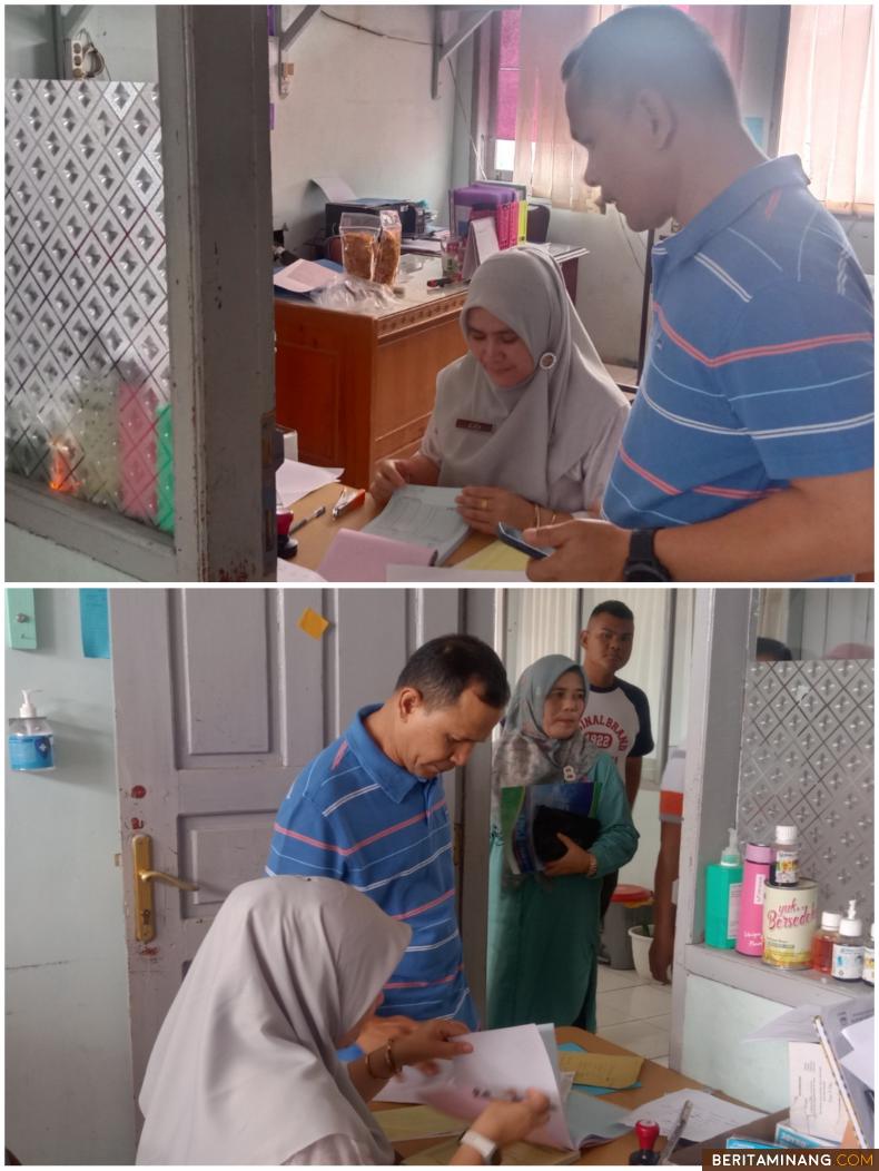 Saat salah seorang Bakal Calon Legislatif di Kabupaten Solok Selatan saat mendapat pelayanan dari petugas di RSUD Solok Selatan. Foto Afrizal Amir