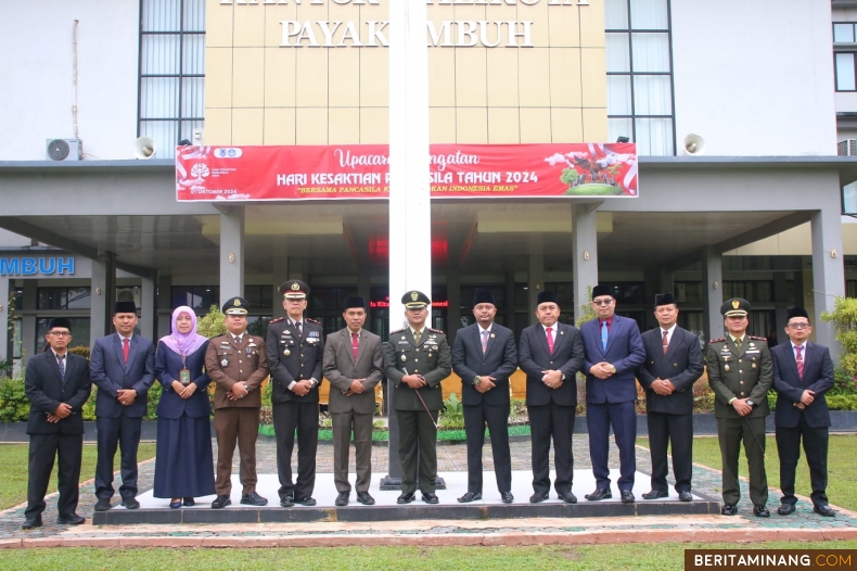 Bersama Pancasila Kita Wujudkan Indonesia Emas,Upacara Kesaktian Pancasila Berlangsung khidmat