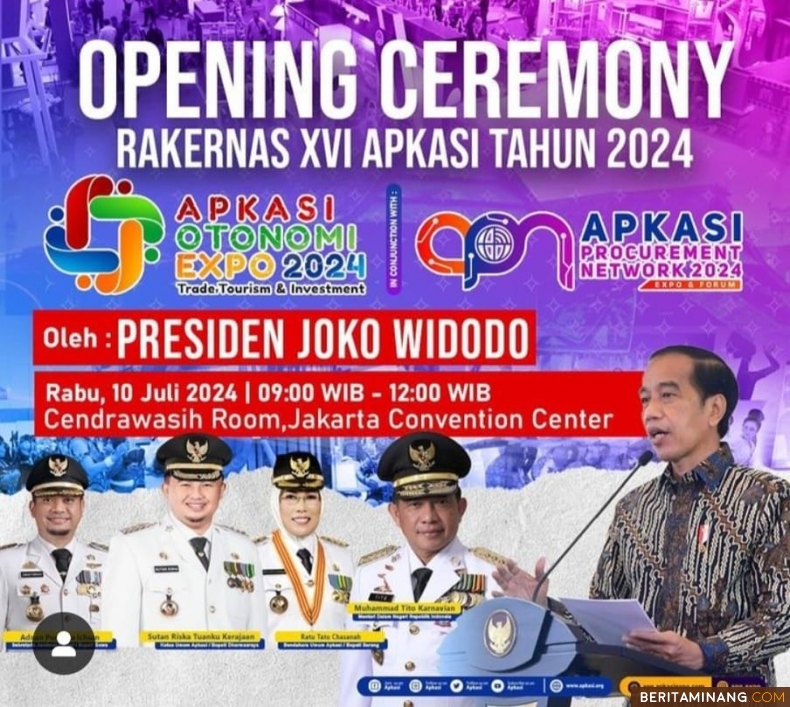 Bupati Dharmasraya: Presiden Jokowi Dijadwalkan Hadiri Rekernas dan Apkasi Otonomi Expo 2024