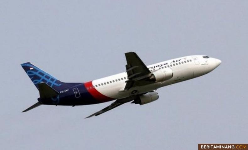 Pesawat Sriwijaya Air saat mengudara. Foto: tribunnews.com