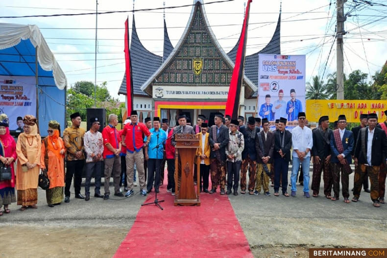 Deklarasi Dukungan, KAN Koto Nan Ompek Ajak Masyarakat Menangkan Paslon Almaisyar-Joni Hendri