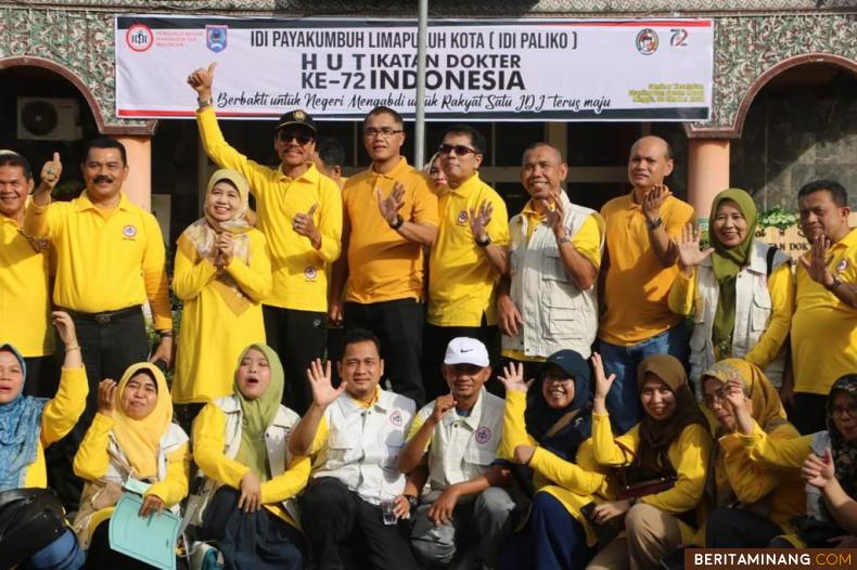 Bupati Liko dan Pj Wako Payakumbuh Poto Bersama  anggota IDI. Foto : Dok Do