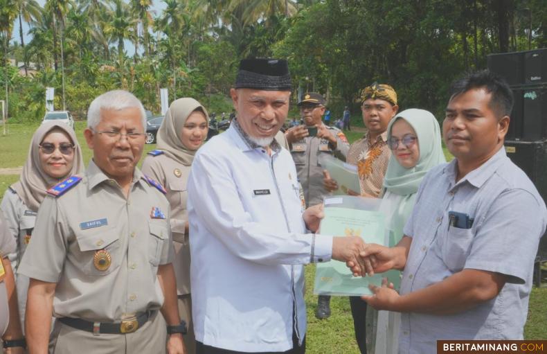 Bertempat di Kelurahan Batu Gadang, Gubernur Sumatera Barat, Mahyeldi turut hadir dan membuka acara Gemapatas, Jumat (3/2/2023). Foto: Kominfotik Sumbar