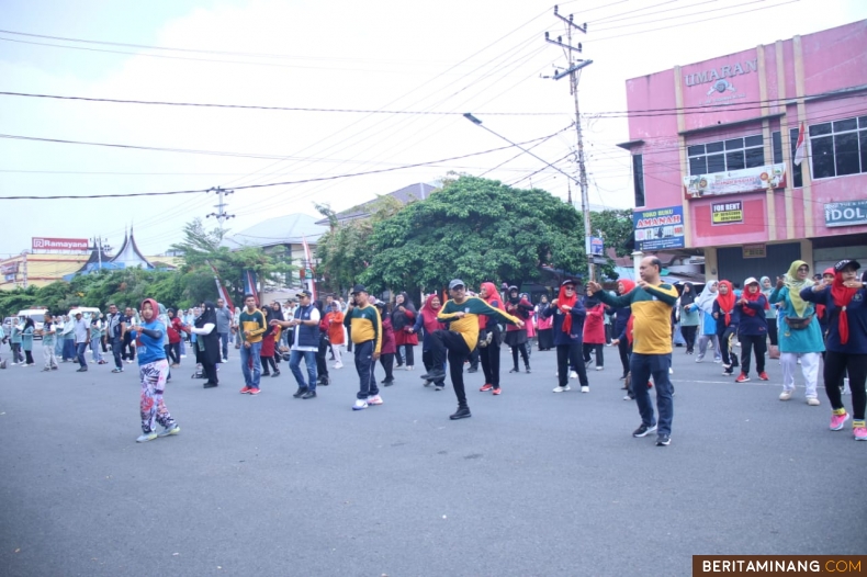 Rangkaian Peringatan Hari Kesehatan Nasional (HKN) ke-60 di depan Pos Kota Payakumbuh, Sabtu (02/11/2024). Foto : Dok Do