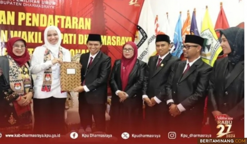 Pelataran KPU Dharmasraya. Foto: KPU Dharmasraya