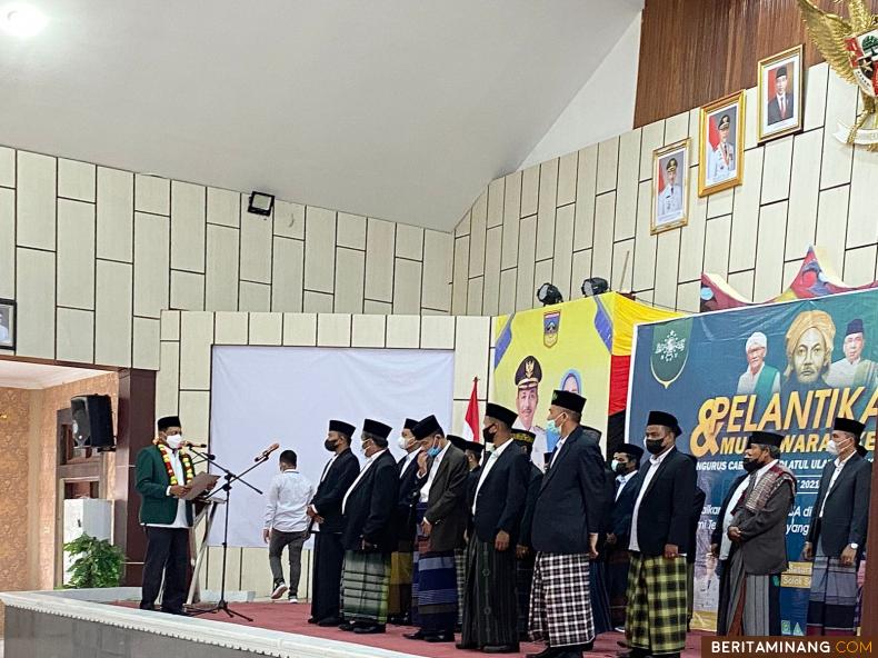 Ketua PWNU Sumatera Barat, Prof. Ganefri, Ph,D., lantik PCNU Solok Selatan.