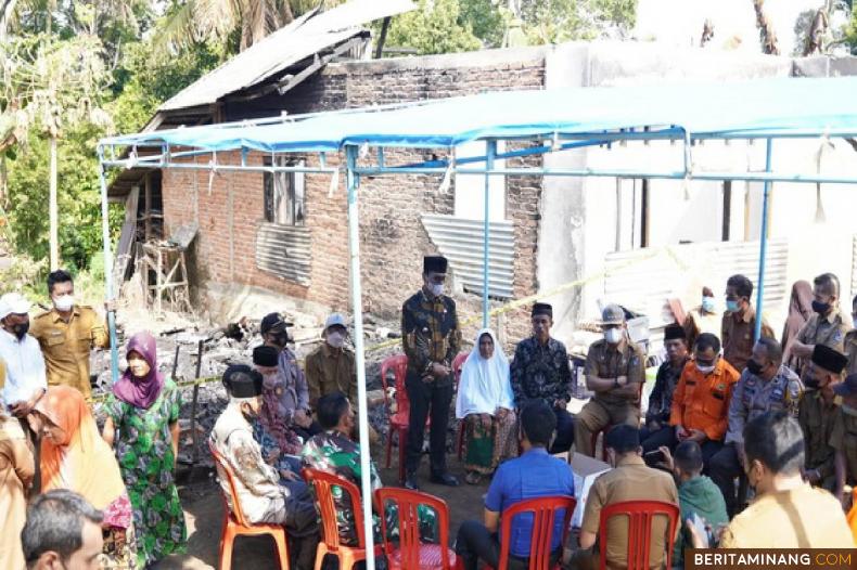 Kunjungi Nurbaina, Bupati Limapuluh Kota Minta Waspada Terhadap Kebakaran