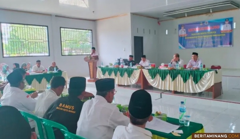 Suasana kegiatan Musrenbang di Nagari Koto Ranah, Kecamatan Koto Besar. Foto:Kominfo Dharmasraya