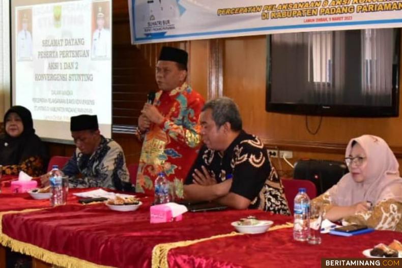 Pemkab Padang Pariaman Gelar Aksi Percepatan Penurunan Konvergensi Stunting