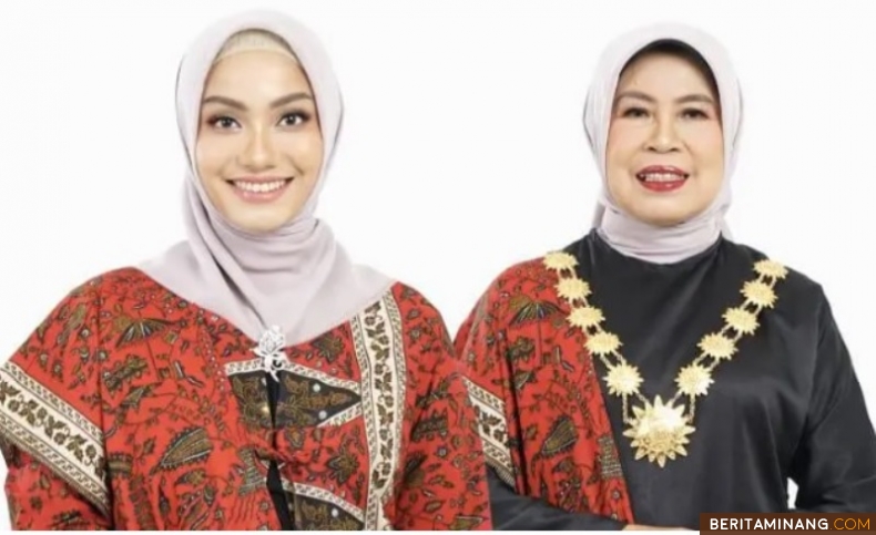 Calon Bupati dan Wakil Bupati Dharmasraya Annisa Suci Ramadhani-Leliarni. Foto: Ist