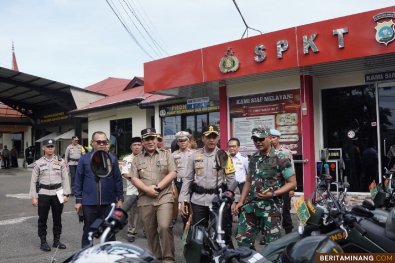 Apel Gelar Pasukan Operasi Zebra Singgalang, Senin, (14/10/2024) di halaman Mapolres Lima Puluh Kota, Ketinggian, Sarilamak.