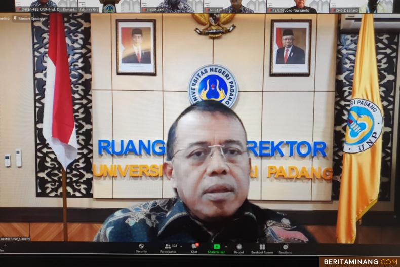 Rektor Universitas Negeri Padang Prof. Ganefri, Ph.D. Dukung Pelaksanaan Pemilu 2024 Sesuai Jadwal.