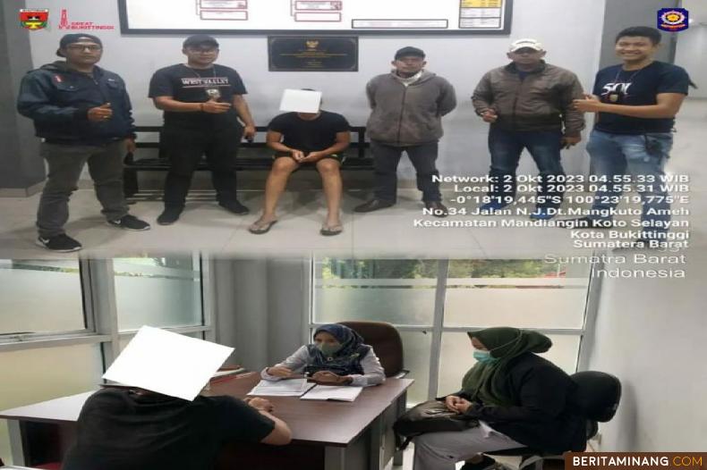 Kembali LGBT yang beroperasi secara online di amankan Satpol PP Bukittinggi. Foto : Doksatpolppbkt