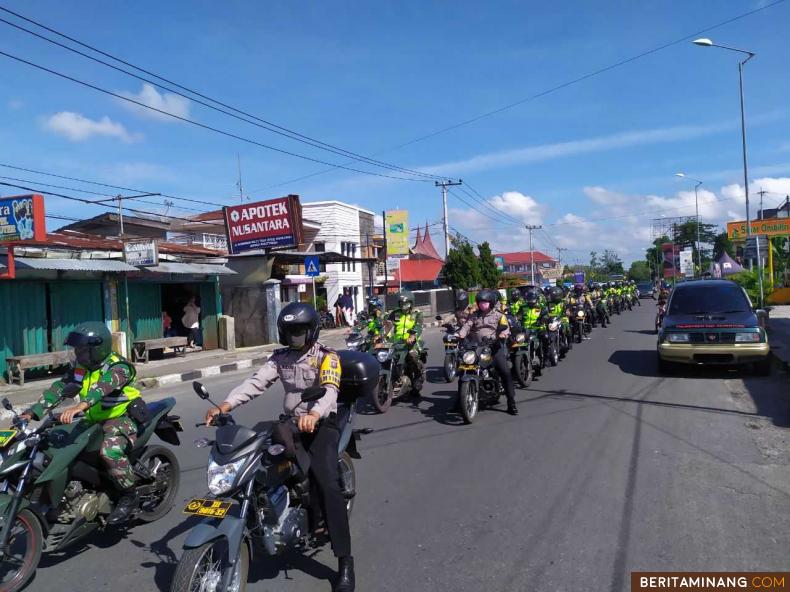 Tim Gugus Tugas Penanggulangan Covid -19 Bukittinggi Gelar Patroli Skala Besar