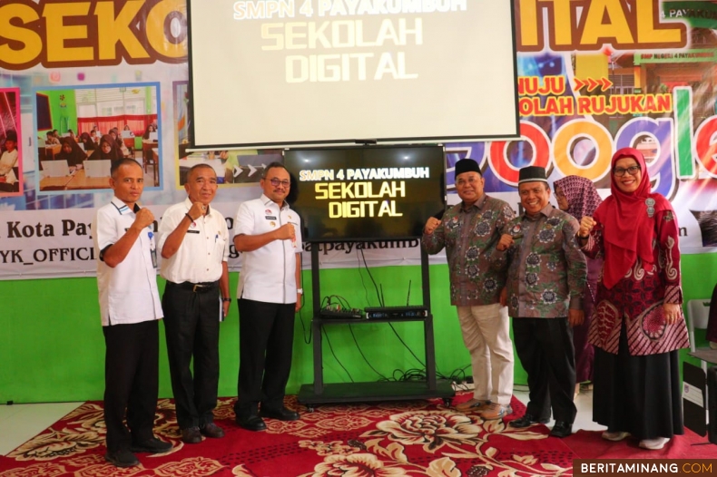 Upaya Digitalisasi Pendidikan, SMP 4 Payakumbuh Luncurkan Program Sekolah Digital