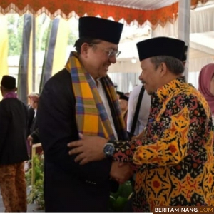 Bupati Agam Dr.H.Andri Warman MM Hadiri Alek Nagari Batagak Panghulu Pasukuan Guci Piliang