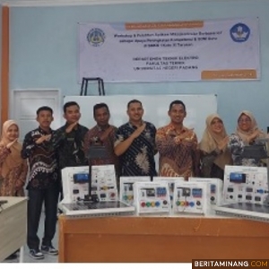 Dosen Teknik Elektro UNP Gandeng SMKN 1 Koto XI Tarusan Gelar Workshop Internet of Things