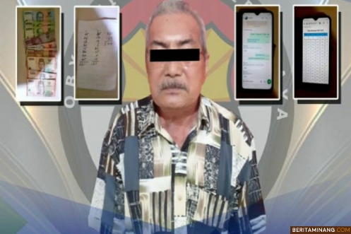 Onde Mande, Jual Togel, Seorang Lansia Diamankan satreskrim Polres Payakumbuh