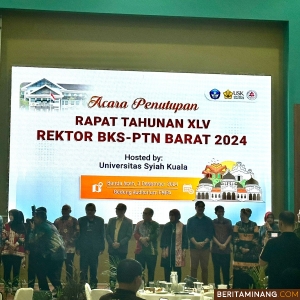 Dekan FBS UNP sebagai Ketua Bidang Ilmu BSSB Laporkan Kegiatan pada Rata 2024 BKS PTN Barat