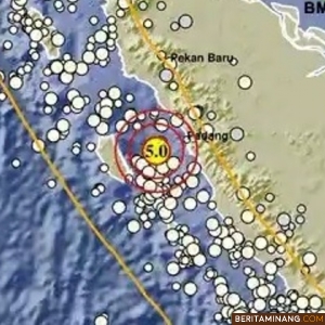 Terasa Hingga ke Padang, Gempa Dangkal Magnitudo 5 Goyang Kota Pariaman Sumbar