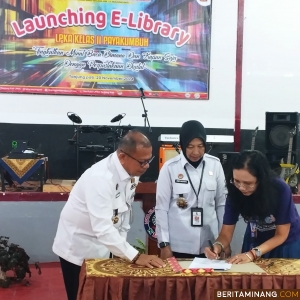 Tingkatkan Kemampuan Literasi Anak, Kadivpas Sumbar Dwi Nastiti Launching E-Library Di LPKA